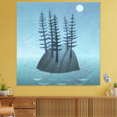 Insel im Ozean Art Leinwanddruck (Insitu (Wohnzimmer))