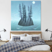 Insel im Ozean Art Leinwanddruck (Insitu (Schlafzimmer))