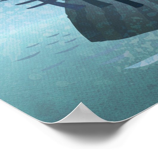 Insel im Ozean Art Poster (Ecke)