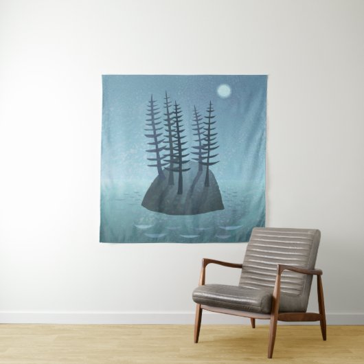 Insel im Ozean Wandteppich (Beispiel)