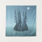 Insel im Ozean Wandteppich (Vorderseite)