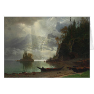Insel im See (Öl auf Leinwand)
