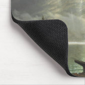 Insel im See (Öl auf Leinwand) Mousepad (Ecke)