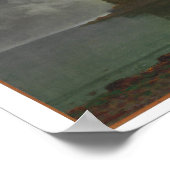 Insel im See (Öl auf Leinwand) Poster (Ecke)