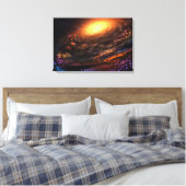 Insel in der Leere Leinwanddruck (Insitu (Schlafzimmer))