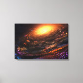 Insel in der Leere Leinwanddruck (Vorderseite)