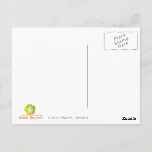 Insel Inisheer Postkarte (Rückseite)