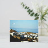 Insel Ios Postkarte (Stehend Vorderseite)