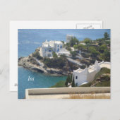 Insel Ios! Postkarte (Vorne/Hinten)