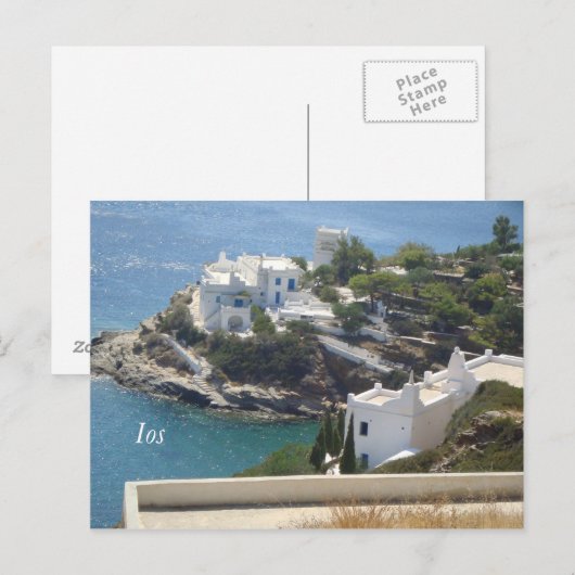 Insel Ios! Postkarte (Vorne/Hinten)