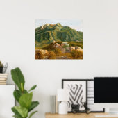 Insel Ischia - de la Gourdaine Kunst Poster (Heimbüro)