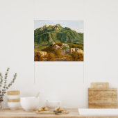 Insel Ischia - de la Gourdaine Kunst Poster (Küche)