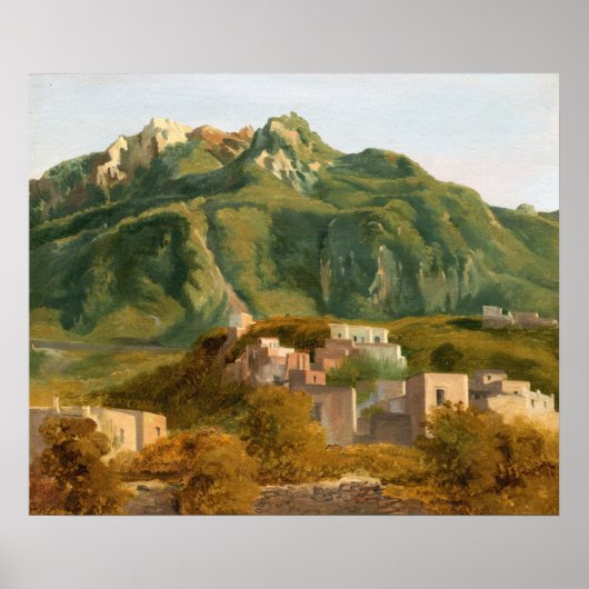 Insel Ischia - de la Gourdaine Kunst Poster (Vorne)