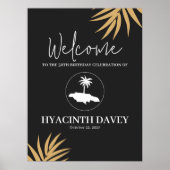 Insel Jamaika Begrüßungszeichen Poster (Vorne)