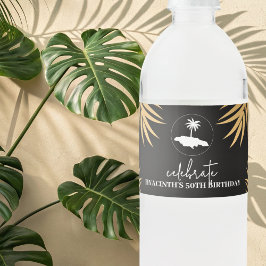 Insel Jamaika Geburtstagswasser-Flaschenetikett Wasserflaschenetikett