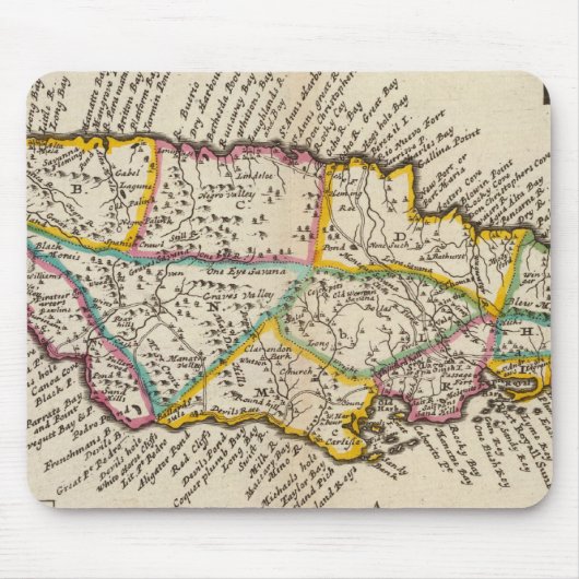 Insel Jamaika Mousepad (Vorne)