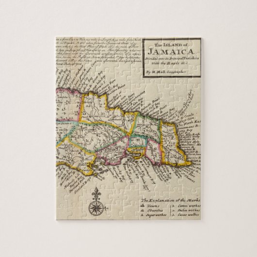 Insel Jamaika Puzzle (Vertikal)