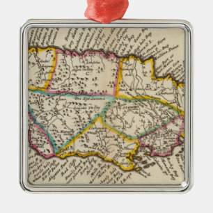 Insel Jamaika Silbernes Ornament