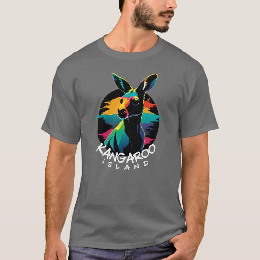 Insel Kangaroo T-Shirt (Vorderseite)
