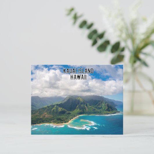 Insel Kauai auf Hawaii Postcard Postkarte (Stehend Vorderseite)