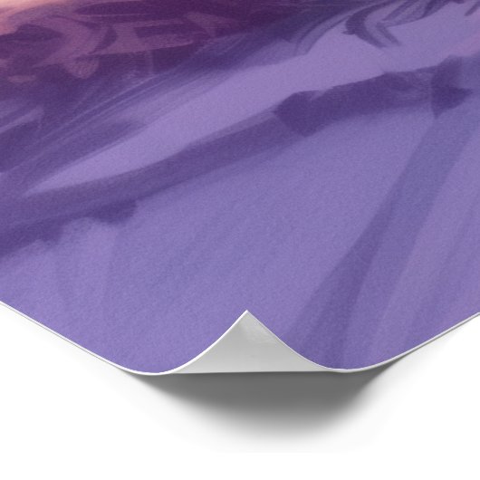 Insel Kiawah South Carolina Beach Palm Tree Poster (Ecke)