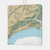 Insel Kiawah South Carolina Chart Keramikornament (Links)