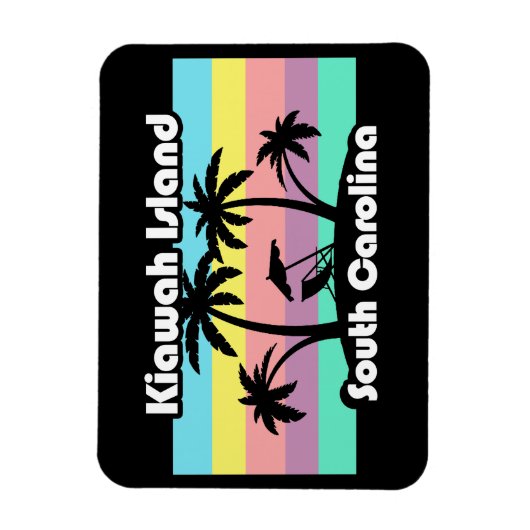 Insel Kiawah South Carolina Magnet (Vertikal)
