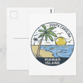 Insel Kiawah South Carolina Vintag Postkarte (Vorne/Hinten)