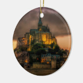 Insel-Kirche Normandie Mont St. Michel Keramik Ornament (Links)
