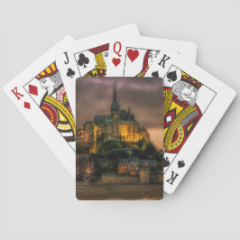 Insel-Kirche Normandie Mont St. Michel Spielkarten