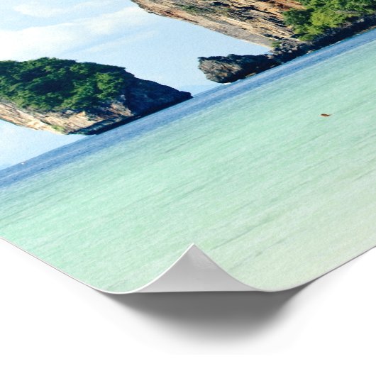 Insel Ko Phi Phi am Andamansee, Krabi Poster (Ecke)