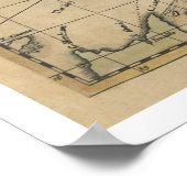 Insel Kuba Karte - 1762 Poster (Ecke)