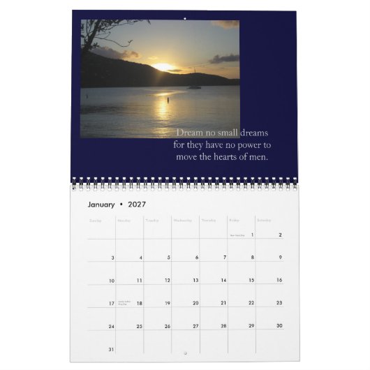 Insel-Leben Kalender (Jan 2027)