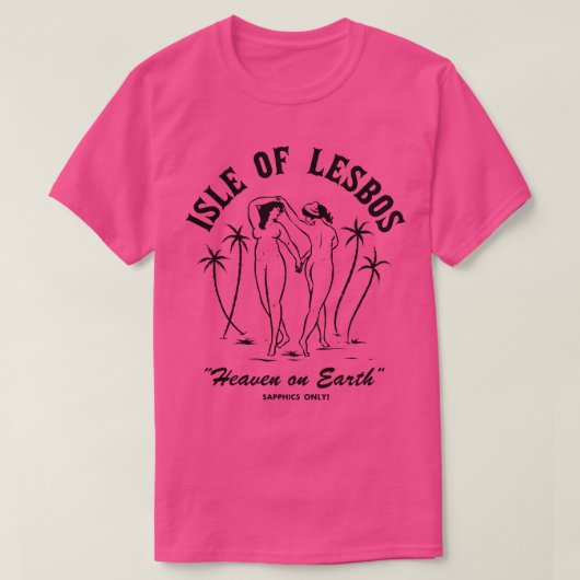 Insel Lesbos T-Shirt (Design vorne)