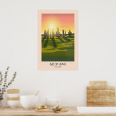 Insel Lewis Schottland Reiseplakat Poster (Küche)