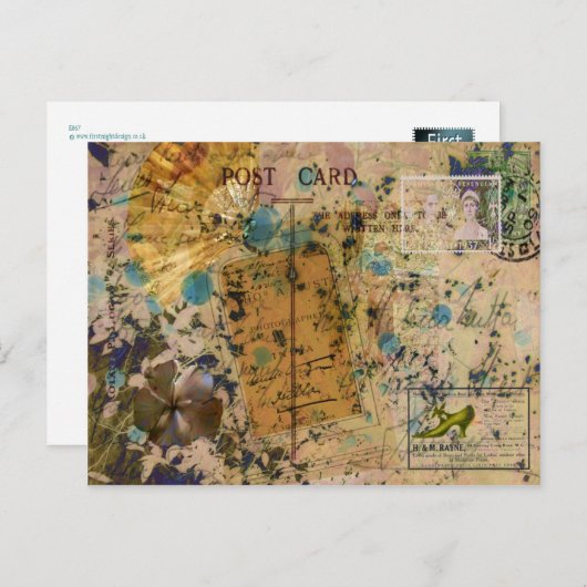 Insel Liebe Postkarte (Vorne/Hinten)