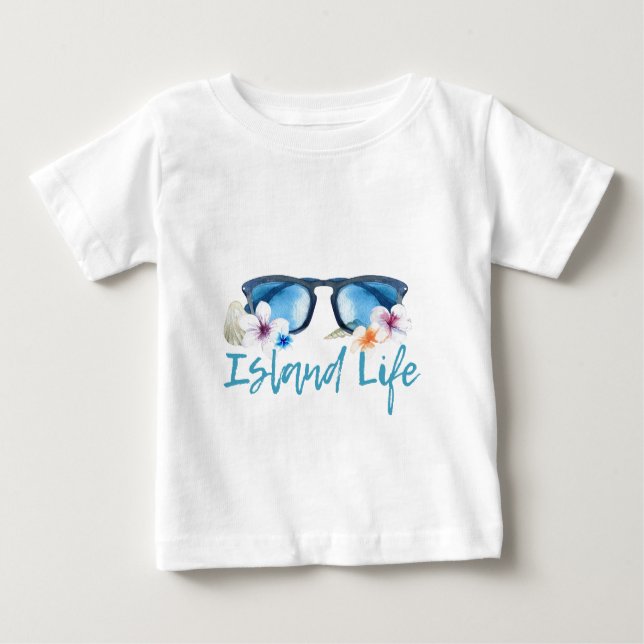 Insel Life-Sonnenbrille Baby T-shirt (Vorderseite)