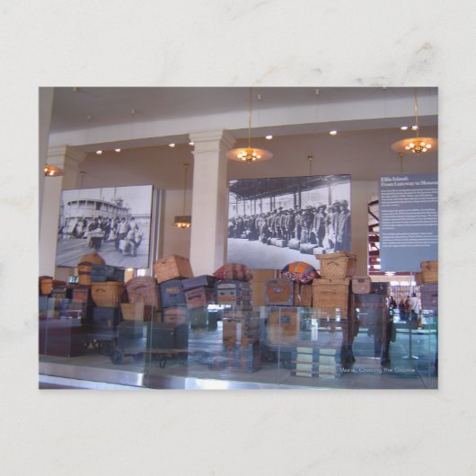 Insel Luggage Ellis Postkarte (Vorderseite)