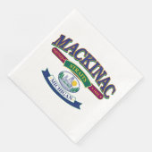 Insel Mackinac Die Meerenge Serviette (Ecke)