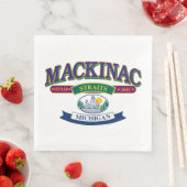 Insel Mackinac Die Meerenge Serviette (Beispiel)