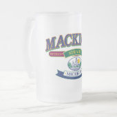 Insel Mackinac Mattglas Bierglas (Vorderseite Links)