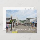 Insel Mackinac Postkarte (Vorne/Hinten)