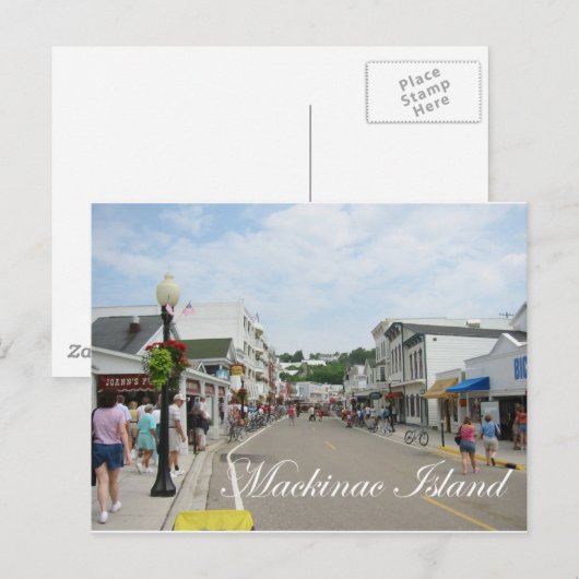 Insel Mackinac Postkarte (Vorne/Hinten)