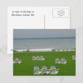 Insel Mackinac Postkarte (Vorne/Hinten)