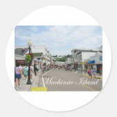 Insel Mackinac Runder Aufkleber (Vorderseite)