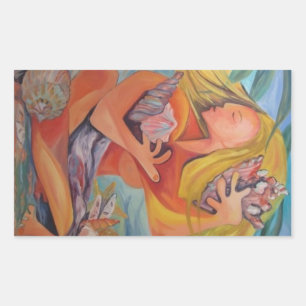 Insel-Mädchen - Aufkleber