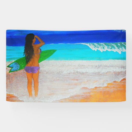 Insel Mädchen Banner (Horizontal)