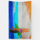 Insel Mädchen Banner (Vertikal)