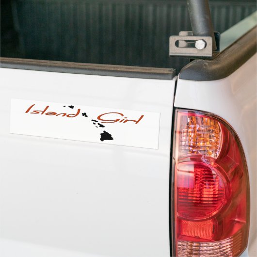 Insel-Mädchen - Hawaii Autoaufkleber (Auf Lkw)