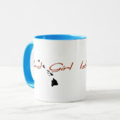 Insel-Mädchen - Hawaii - Schräge Tasse (Vorderseite Links)
